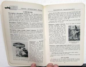 1956 Chevrolet Light Medium Heavy Duty Truck Canadian Owners Manual ORIGINAL