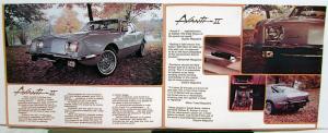 1977 Avanti II Color Cardstock Sales Folder Original