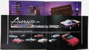 2002 Avanti Press Kit Portfolio Color Photos Sales Brochure Convertible T Top