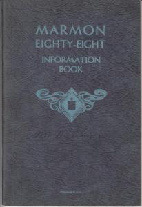 1931 Marmon Eighty-Eight 88 Information Book Owners Manual