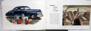 1946 Lincoln & Continental V-12 Sedan Club Coupe Cabriolet Sales Brochure Orig