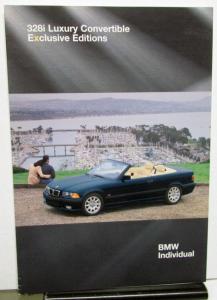 1997 BMW 328i Luxury Convertible Dealer Sales Brochure Glossy Folder North Am