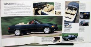 1997 BMW 328i Luxury Convertible Dealer Sales Brochure Glossy Folder North Am