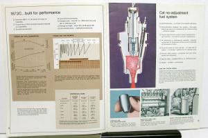 Late 1960s Caterpillar 1673C Truck Diesel Engine Dealer Sales Brochure Specs