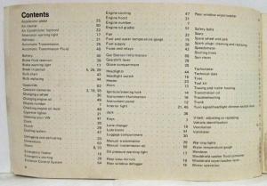 1976 Volkswagen Scirocco Owners Manual