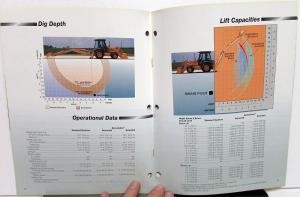 1996 Case 580 Super L Loader/Backhoe Dealer Sales Brochure Features Data Specs