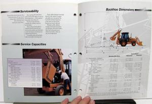 1996 Case 580 Super L Loader/Backhoe Dealer Sales Brochure Features Data Specs