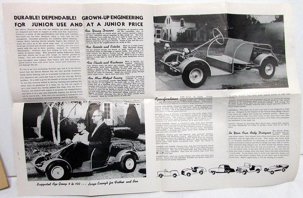 1960s Midget Motors Sales Set King Midget Car Auto-Cycle Super Cycle ...