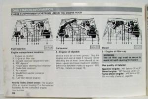 1984 Volkswagen VW Rabbit Owners Manual