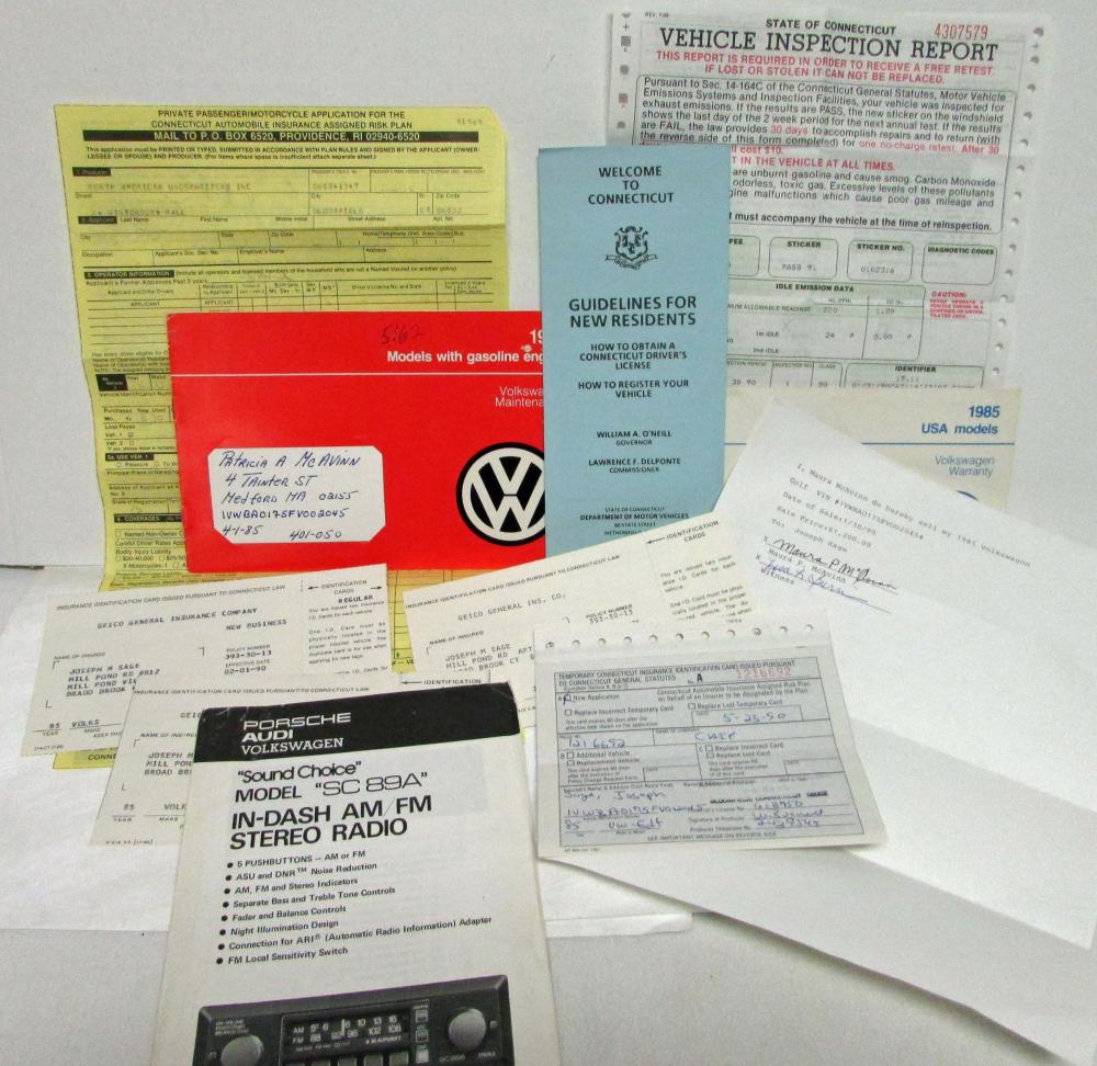 volkswagen golf owners manual