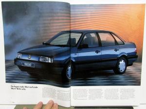 1990 Volkswagen VW Passat German Text Foreign Dealer Sales Brochure