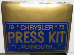 1975 Chrysler Plymouth Press Kit - Cordoba New Yorker Imperial Fury Duster