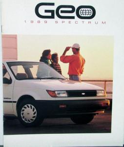 1989 GEO Spectrum Hatchback Coupe Sedan Sales Brochure Original