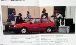 1989 GEO Spectrum Hatchback Coupe Sedan Sales Brochure Original