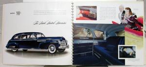 1941 Buick Limited Prestige Dealer Sales Brochure 90 Series Custom Bodies Rare