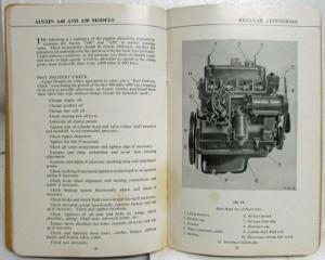 1956 Austin A40/A50 Models Owners Running and Maintenance Manual