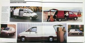 1986 Ford Aerostar Van Sales Brochure Oversized