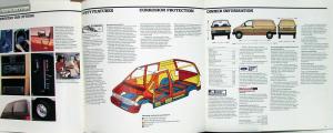 1986 Ford Aerostar Van Sales Brochure Oversized