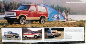 1986 Ford Bronco II Eddie Bauer XLT Sales Brochure Oversized Original