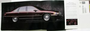 1991 Chevrolet Caprice Dealer Large Sales Folder Features Test Drive Invite