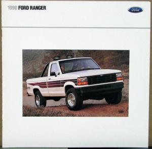 1990 Ford Ranger Reg Super Cab Pickup Trucks Sales Brochure Oversized Original