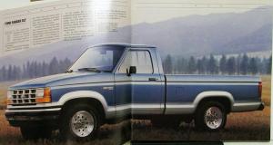 1990 Ford Ranger Reg Super Cab Pickup Trucks Sales Brochure Oversized Original