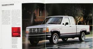 1990 Ford Ranger Reg Super Cab Pickup Trucks Sales Brochure Oversized Original