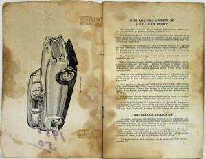 1955 Hillman Husky Owners Handbook Manual