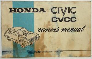 1976 Honda Civic CVCC Owners Manual