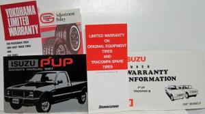 1987 Isuzu Pup Pickup Owners Manual and Extras