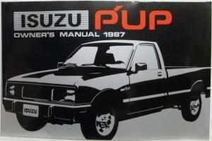 1987 Isuzu Pup Pickup Owners Manual and Extras