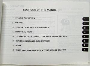 1987 Isuzu Pup Pickup Owners Manual and Extras