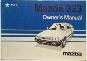 1986 Mazda 323 Owners Manual