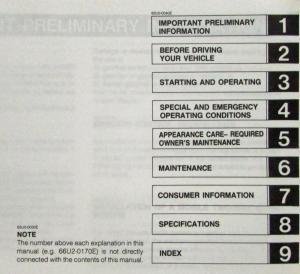 1986 Mazda 323 Owners Manual