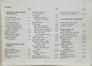 1982 Mazda 626 Owners Manual