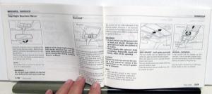 1991 Mazda Protege Owners Manual Care & Operation Instructions