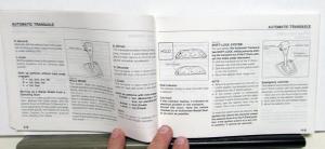 1991 Mazda Protege Owners Manual Care & Operation Instructions