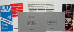 1996 Mazda Protege Owners Manual and Warranty Info in Case