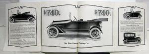 1916 Pullman Roadster Touring Winter Top Clover Leaf Sales Folder Brochure Orig