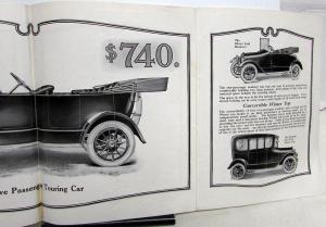 1916 Pullman Roadster Touring Winter Top Clover Leaf Sales Folder Brochure Orig