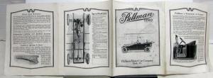 1916 Pullman Roadster Touring Winter Top Clover Leaf Sales Folder Brochure Orig