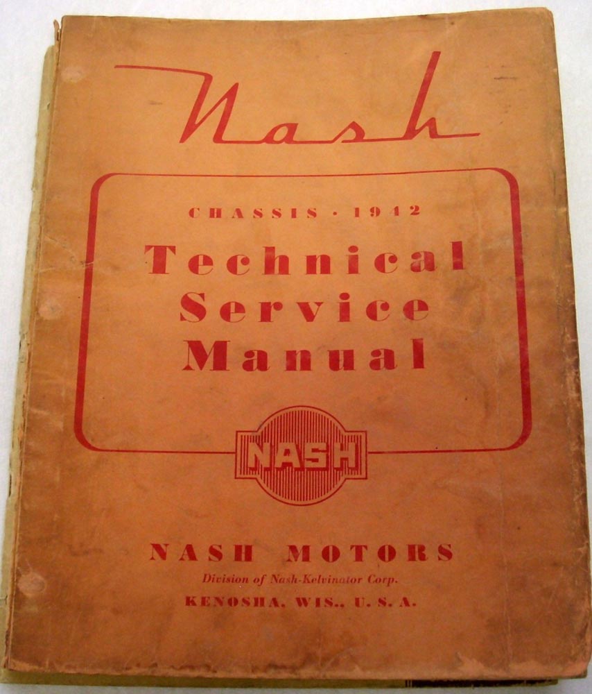 1942 Nash Shop Service Repair Maintenance Manual Book  Ambassador