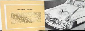 1952 Cadillac Power Steering Introduction Sales Brochure