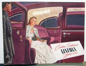 1941 Lincoln Zephyr V-12 Custom Interior Sedan Club Coupe Prestige Sale Brochure