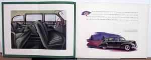 1941 Lincoln Zephyr V-12 Custom Interior Sedan Club Coupe Prestige Sale Brochure