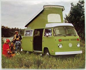 1975 Volkswagen VW Campmobile Spec Sheet