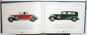 1932 Buick Eight Series 90 80 60 Prestige Sales Brochure Catalog Oversized Orig