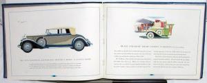 1932 Buick Eight Series 90 80 60 Prestige Sales Brochure Catalog Oversized Orig