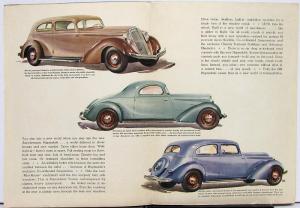 1934 Hupmobile Series 421-J Sedan Coupe Victoria Sales Folder Brochure Edition 2