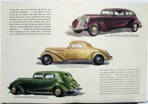 1934 Hupmobile Series 427 Sedan Coupe Victoria Sales Folder Brochure Original